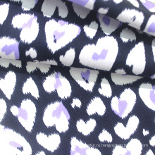Ткань для детской одежды из 100% хлопка с принтом в виде сердца в современном стиле для пижам